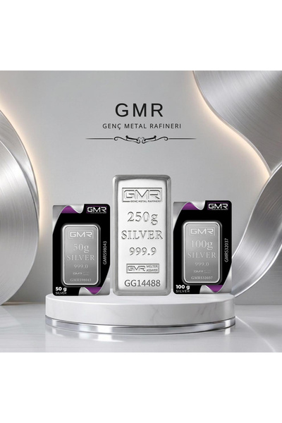 GMR Sertifikalı 400gr Külçe Gümüş 999 Ayar