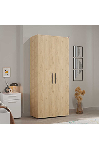 Adore Mobilya Trendline 2 Kapaklı Gardırop - Florida Meşe 80x187x47 cm