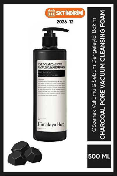 Nard Charcoal Pore Vacuum Cleansing Foam - Kömür Gözenek Vakum Yüz Temizleme ...