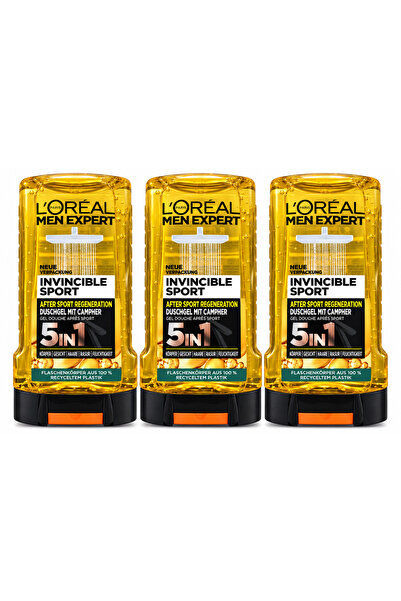 L'Oreal Paris Duş Jeli ve Şampuanı, Vücut, Saç ve Yüz Temizliği için, Saçı Ku...