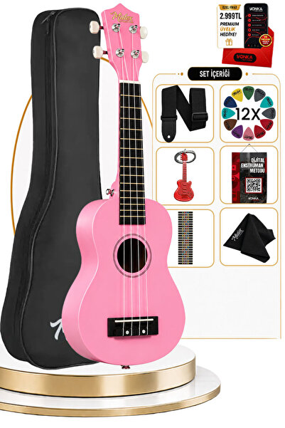 Midex Ukx-233pk Pembe Concert Ukulele (ASKI ÇANTA PENA)
