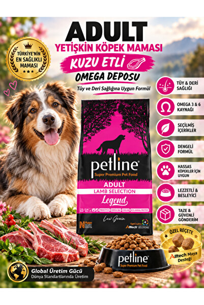 Petline Probiyotik ve Omega3&6 Zengini Yetişkin Köpek Maması 12kg - Legend