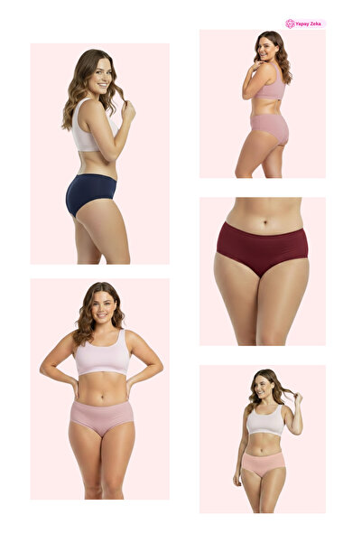 Newlilla 1007 Women's Mix 5-Piece Daily Bato Panties V14