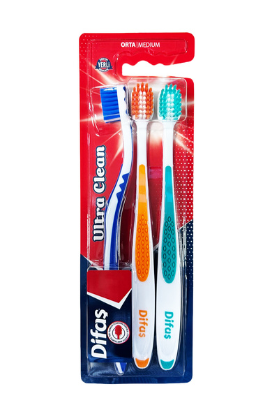 Difaş Difaş Ultra Clean 3'Lü Orta Sert Diş Fırçası