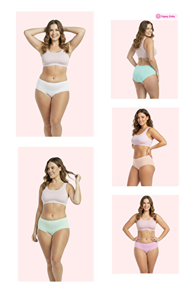 Newlilla 1007 Women's Mix 5-Piece Daily Bato Panties 1007-v6