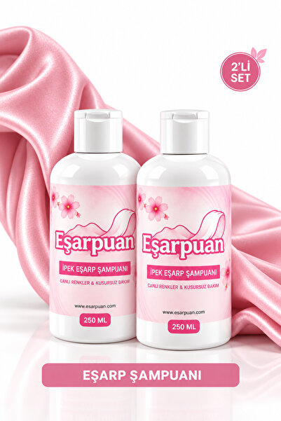 EŞARPUAN 2 Adet ipek Şal Eşarp Şampuanı- Anında Leke Çıkaran Solüsyon (2 ADET...