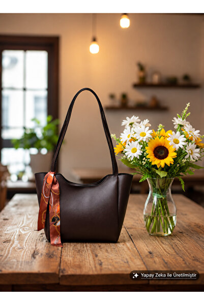 Judour Bags Kadın Fularlı Fermuarlı Ve Çıtçıt Kapamalı Shopper El Ve Omuz Çan...