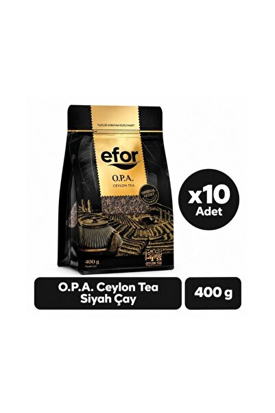 Efor Efor Opa Ceylon Dökme Siyah Çay 400 gr - 10\'lu Koli