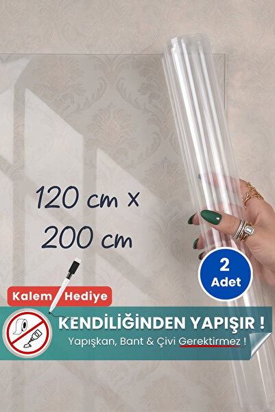 Pi Papers Akıllı Kağıt - 120x200 Cm Şeffaf, 1 Alana-1 Hediye Kendiliğinden Tu...