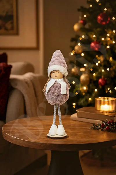 BeySüS Yılbaşı Çam Ağacı Süsü Dilek Perisi Pembe 20 cm