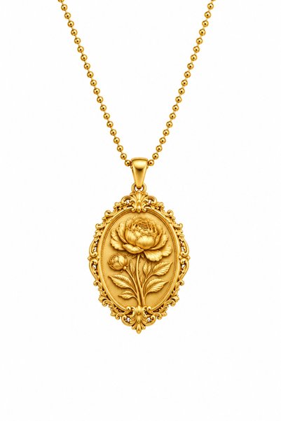 Coy Diamond Şakayık Kolye,Çiçek Kolye, Şakayık Çiçeği Kolyesi , 925 Ayar Gümüş Kolye