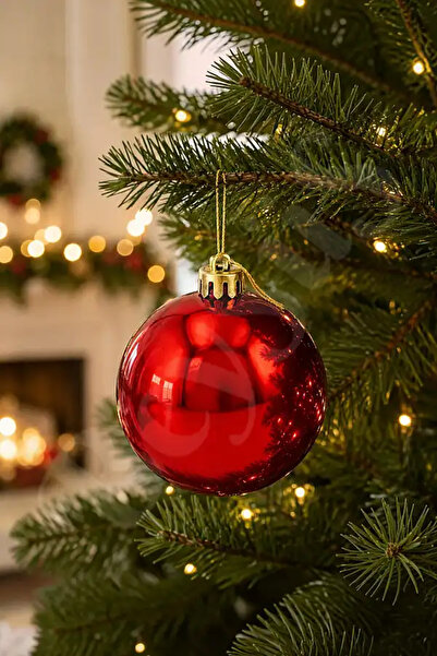 BeySüS Christmas Tree Ornament Bright Red Cici Ball 20 cm