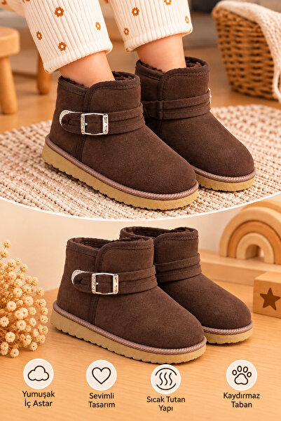 AlbiShoes Unisex Fete Băieți Copii Bebeluși Cizme cu velcro pentru acasă Pant...