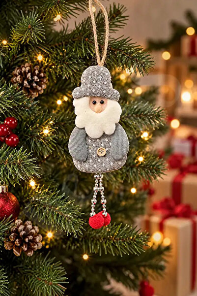 BeySüS Santa Claus Silver - Christmas Pine Tree Ornament