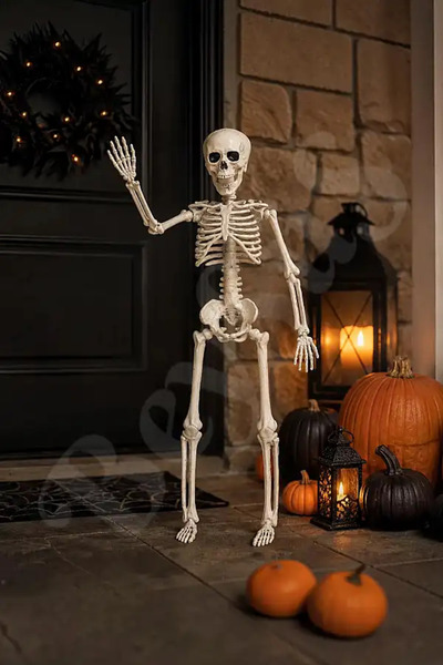 BeySüS Cadılar Bayramı Halloween İskelet Şekil Alabilen 40 cm