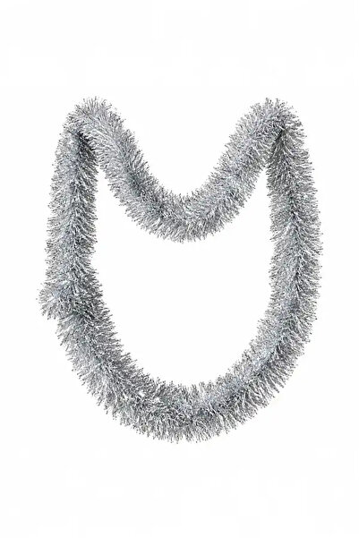 BeySüS Στολίδι Πρωτοχρονιάτικο Πεύκο Glitter 2 m Ασημί