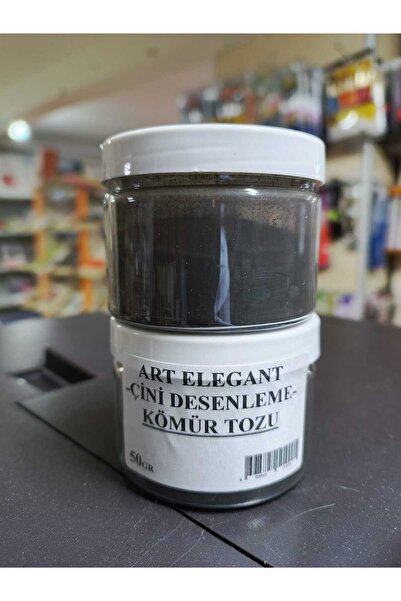 ArtElegant Kömür Tozu Asitsiz 50gr Çini Uygulamalarında Kullanılır-tek adet s...