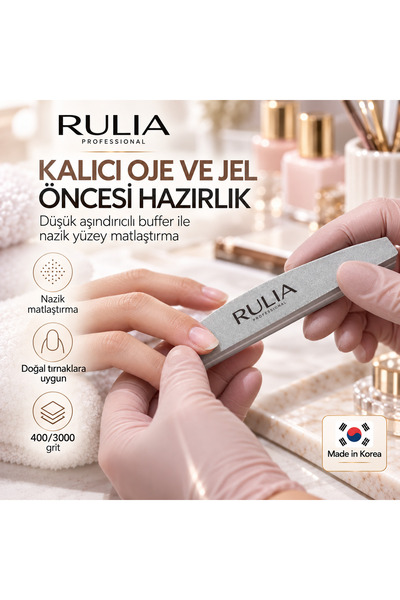 Rulia Professional Rulia Buffer Törpü 3000/400 | Jel & Protez Tırnak Öncesi M...