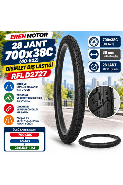 RFL 28 Jant 700x38C (40-622) Bisiklet Dış Lastiği D2727