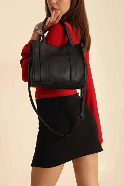 citycenterfashion Kadın Suni Deri Tote Bag Bonnie Omuz Ve Çapraz Çanta cty-lb...