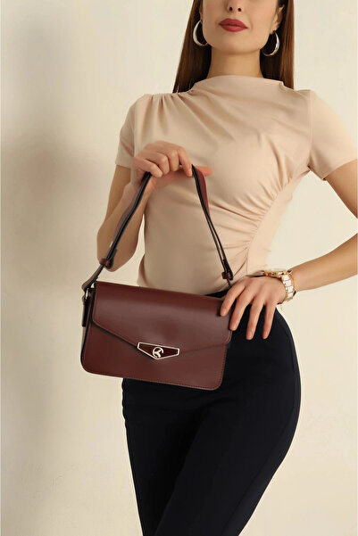 citycenterfashion Women's Mold Envelope Bag with 3 Pockets Lined Snap Closure...