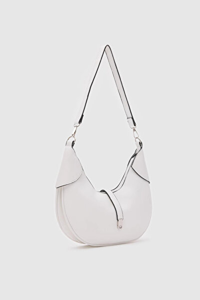 citycenterfashion Kadın Oval Baget Fermuar Kapama Omuz Çanta Cty-lbn-4001