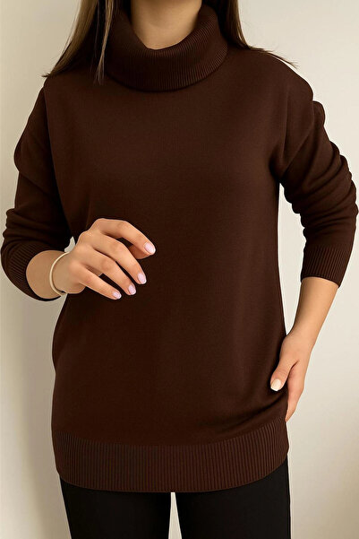 citycenterfashion Women's Degaje Collar Pocket Knitwear Sweater Cty-cnd-11369