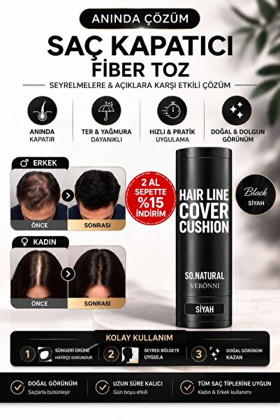 BLUE Skin Care Saç Kapatıcı Yeni Nesil Saç Kıran Saç Dolgunlaştırıcı Siyah Pu...
