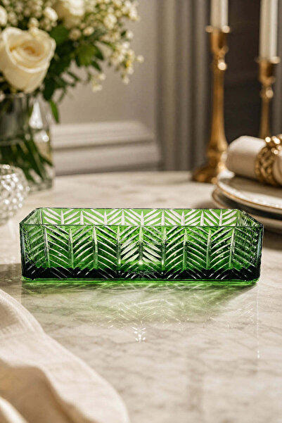 Kristal Market El Yapımı Kristal Paris Desenli Baton Dekoratif Sunumluk Sofra...