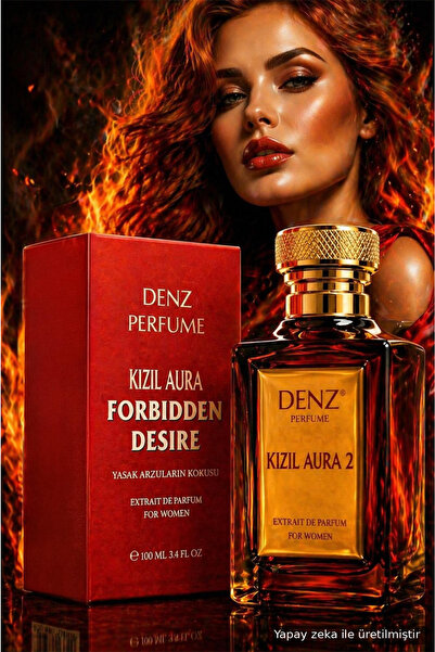 KIZIL AURA 2 FORBİDDEN DESİRE AFRO ETKİLİ KADIN PARFÜM AMBER MİSK BAL, BAL MUMU, KARAMEL PAÇULİ