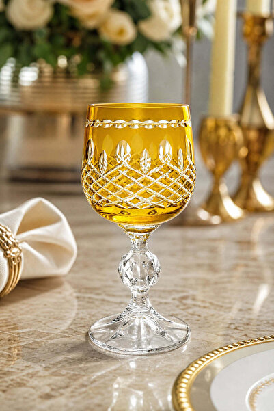 Kristal Market Bohemia Crystal Handcrafted Royal Coffee Side Cup 150Cc