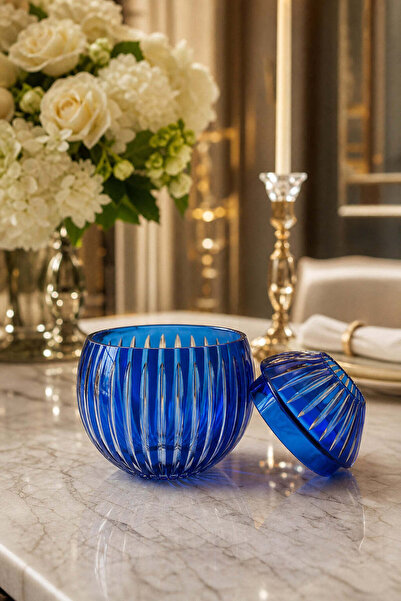 Kristal Market Handmade Cut Crystal Vertical Pattern Decorative Presentation ...