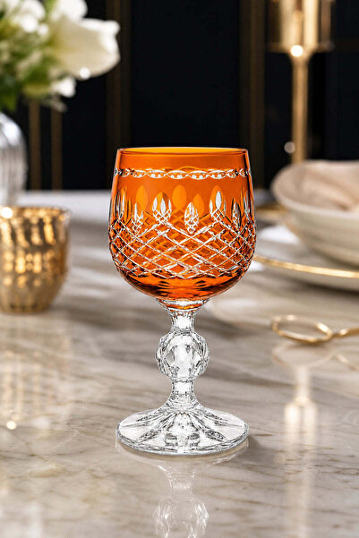 Kristal Market Bohemia Crystal Handcrafted Royal Coffee Side Cup 150Cc