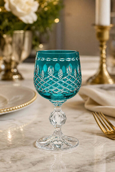 Kristal Market Bohemia Kristal El İşçiliği Royal Kahve Yanı Bardağı 150cc
