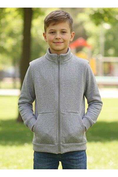 MASAL BEBE ÇOCUK Unisex Children's 3-Thread Fleece Inside Kangaroo Pocket Sea...