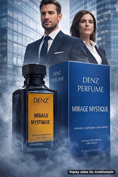 Denz Perfume Mirage Mystique klasik Ünisex Parfüm %40 Esans Oranı Extrait Kal...