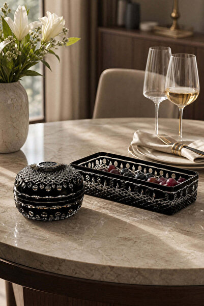 Kristal Market Crystal Decor 2-Piece Tableware Set