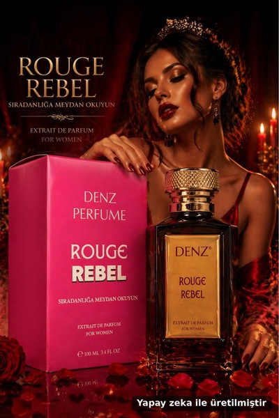 Rouge Rebel Kadın Parfüm Amber Misk Paçuli Beyaz Çiçekler Çiçeksi Fresh Extrait De Parfüm