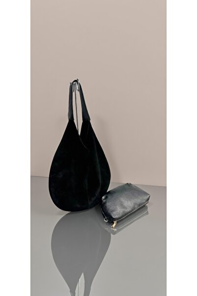 My Easy Shop Γυναικεία τσάντα MesBag από γνήσιο δέρμα σουέτ με τσάντα για κου...