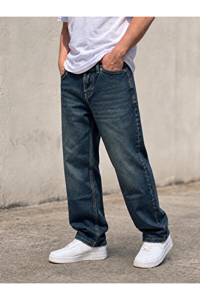ElitWear Erkek Baggy Fit Likrasız Geniş Kalıp Pantolon