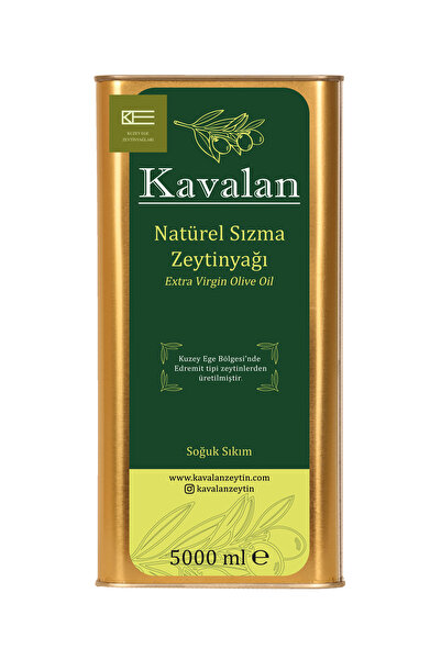 Kavalan 5 Lt Kuzey Ege Soğuk Sıkım Natürel Sızma Zeytinyağı