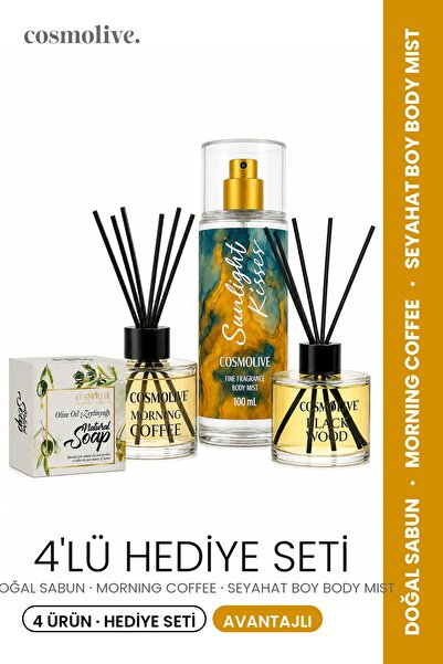 Cosmolive & Bamboo Stick & Vahines Sunlight & Red Forest Mother's Day Gift Set