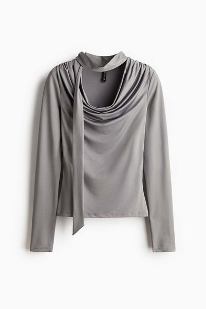 H&M Scarf-detail top