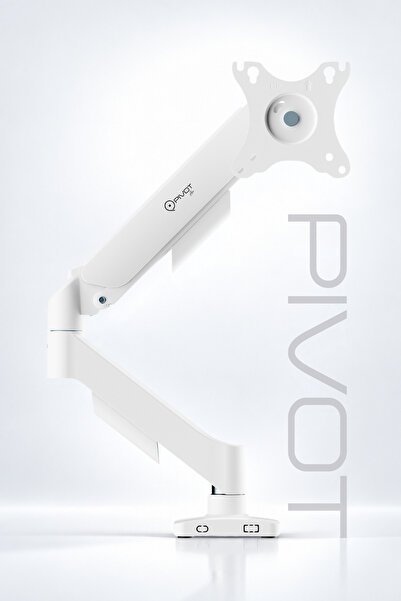 Pivot 17-32'' Tek Kollu Monitör Kolu - Tam Hareketli Monitör Tutucu - VESA Uy...