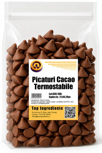 Top Ingrediente Picaturi cu Cacao Termostabile 1kg