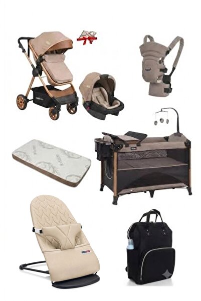 Calvin Baby 8 Parça Lüks Çeyiz Seti Travel Sistem Bebek Arabası,AnneYanı,AnaK...