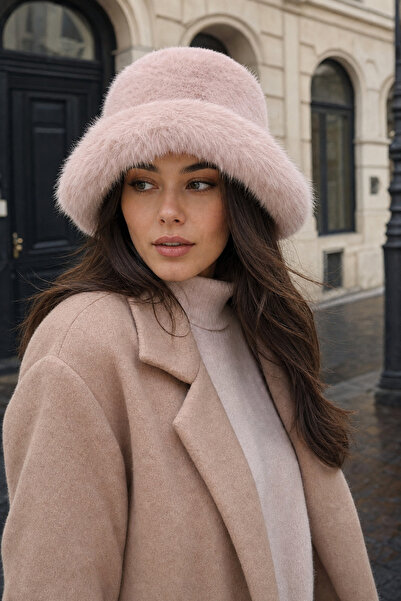Axesoire 14623-1 Peluş Pembe Kalpak Şapka
