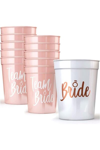 Choice 11pcs set Multi set Bachelorette Party Team Bride Plastic Drinking Cup...
