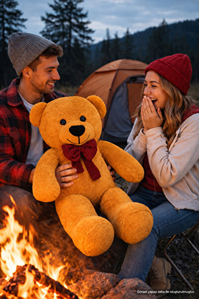 Pababo 80 cm Plush Teddy Bear with Bow Tie – Large Size Cuddly Toy, Meaningfu...