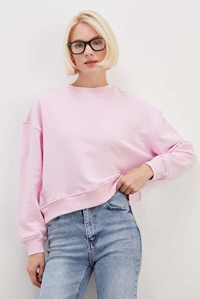 Fulla Moda 3 Threaded Basic Sleeveless Oversize Sweatshirt